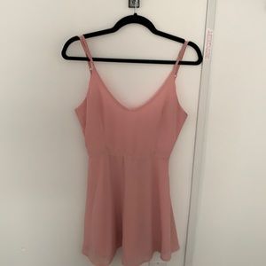 Deep plunge neckline and back